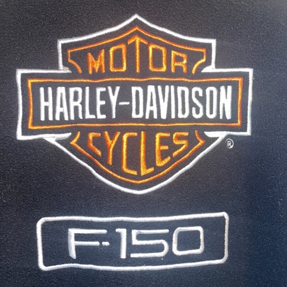 Vintage-Harley Davidson Ford Motor Co Jacket Size Large Full Button Biker - Picture 5 of 7